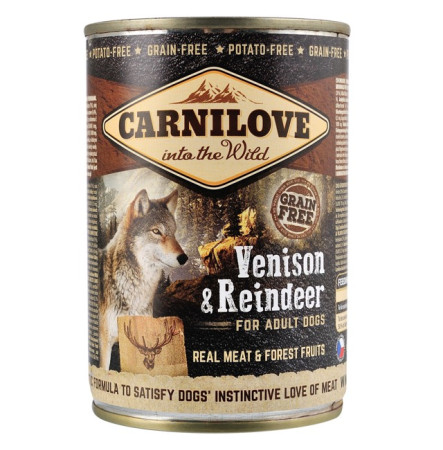 Carnilove Grain Free Dog Adult з північним оленем 400 г